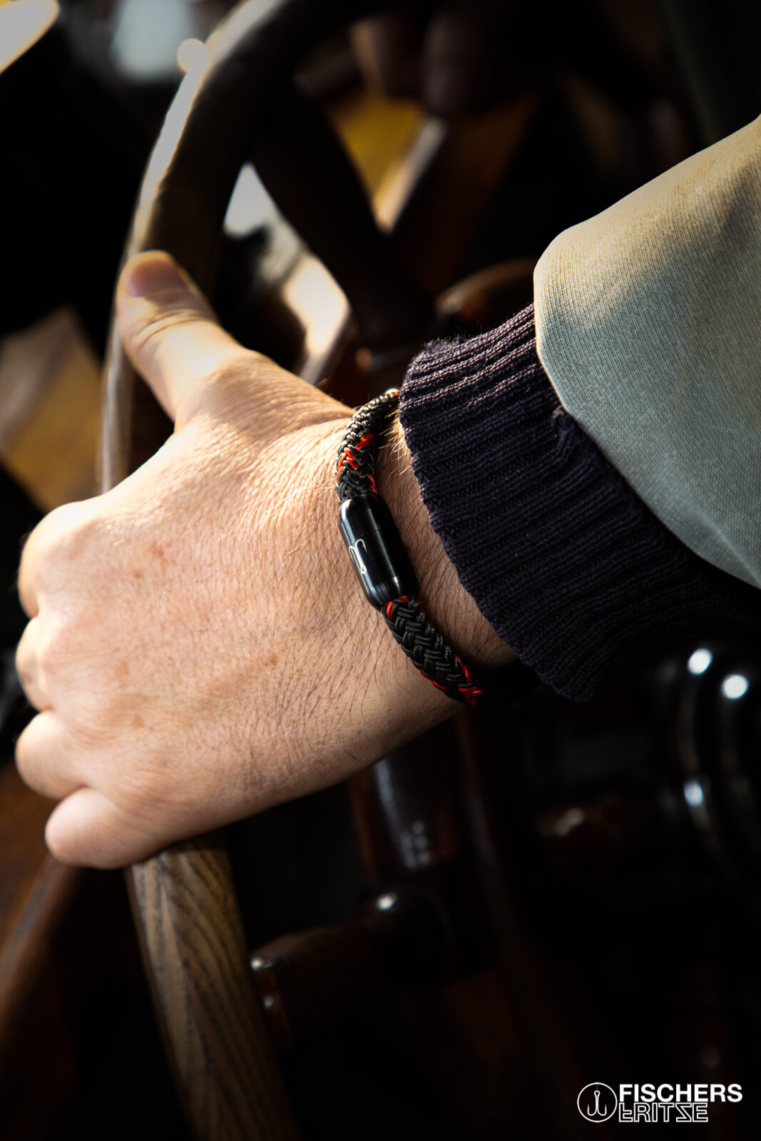 fischers-fritze-torpedomakrele-siegfried-armband-kaffeebraun-coral image 2
