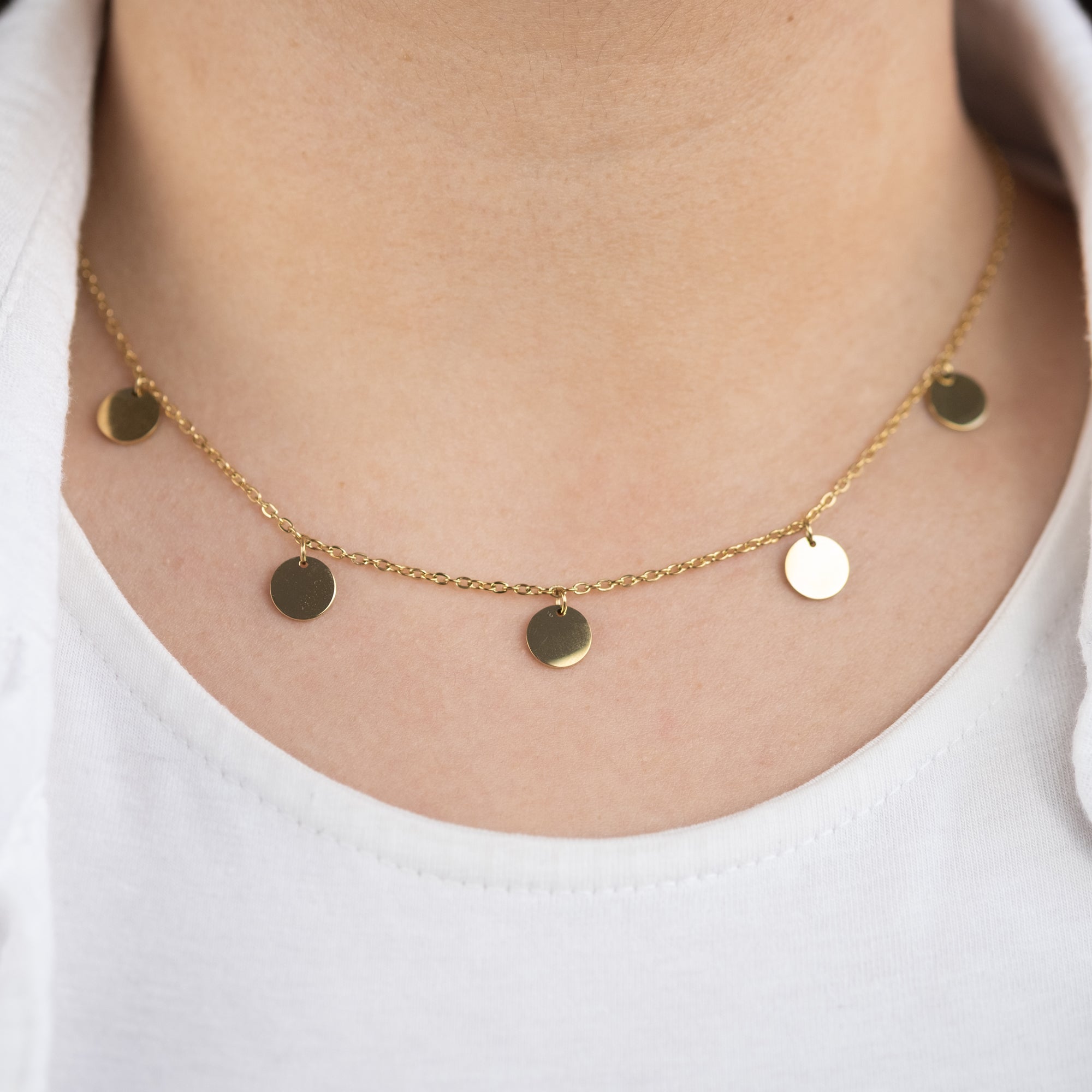 mysteel-by-engelsrufer-halskette-edelstahl-gold-mit-gru-karte-happy-soul image 2