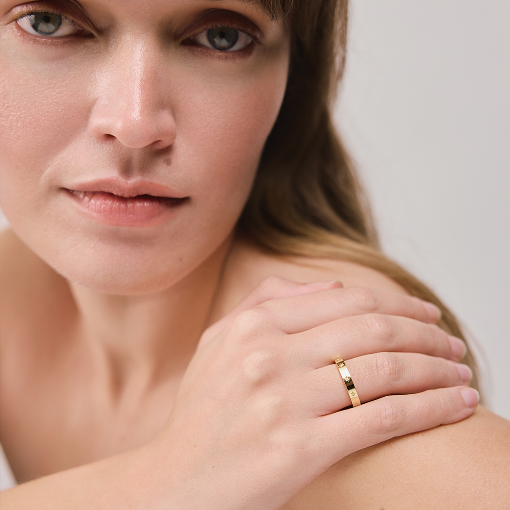 paul-hewitt-windrose-intuition-ring-gold-damen-kompassring-925er-silber-zirkonia image 4