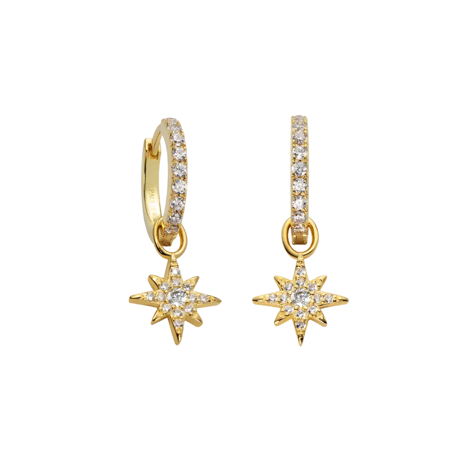 paul-hewitt-windrose-hoops-gold-creolen-aus-925er-sterling-mit-zirkonia image 1