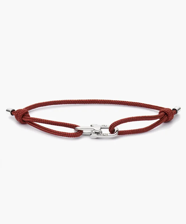 pig-hen-daunting-dean-herren-seilarmband-velvet-red-silber image 1