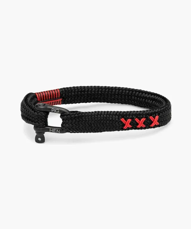 pig-hen-coa-sharp-simon-herren-armband-black-seil image 1