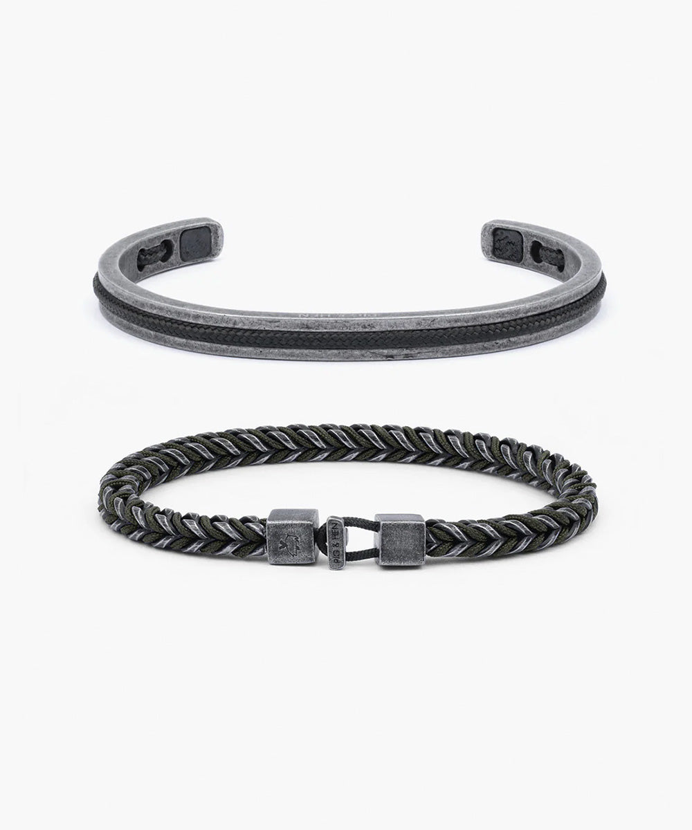 pig-hen-catena-foxtail-army-navarch-6mm-set-2er-armbandset-f-r-herren image 1