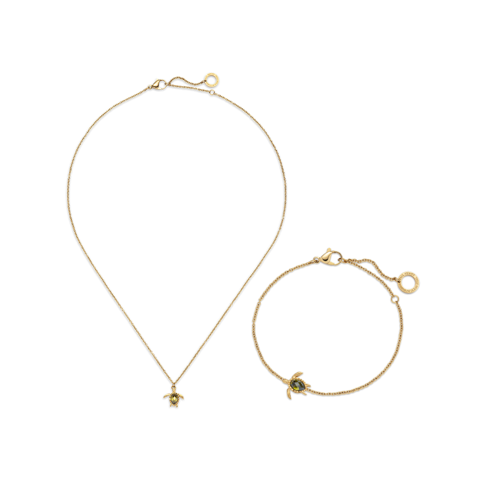 paul-hewitt-set-turtle-iv-gold-halskette-armband-geschenkset image 1