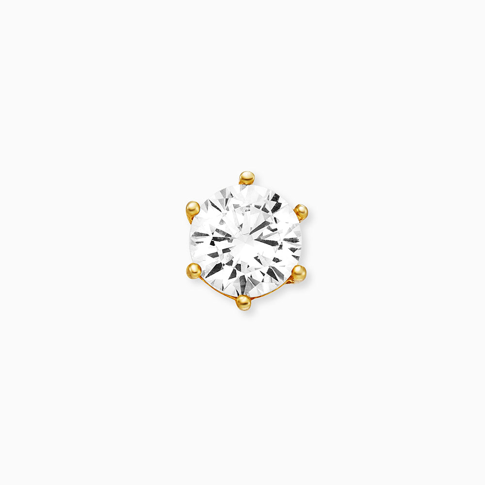 engelsrufer-ohrstecker-925er-silber-shiny-gold-mit-zirkonia-5mm image 2