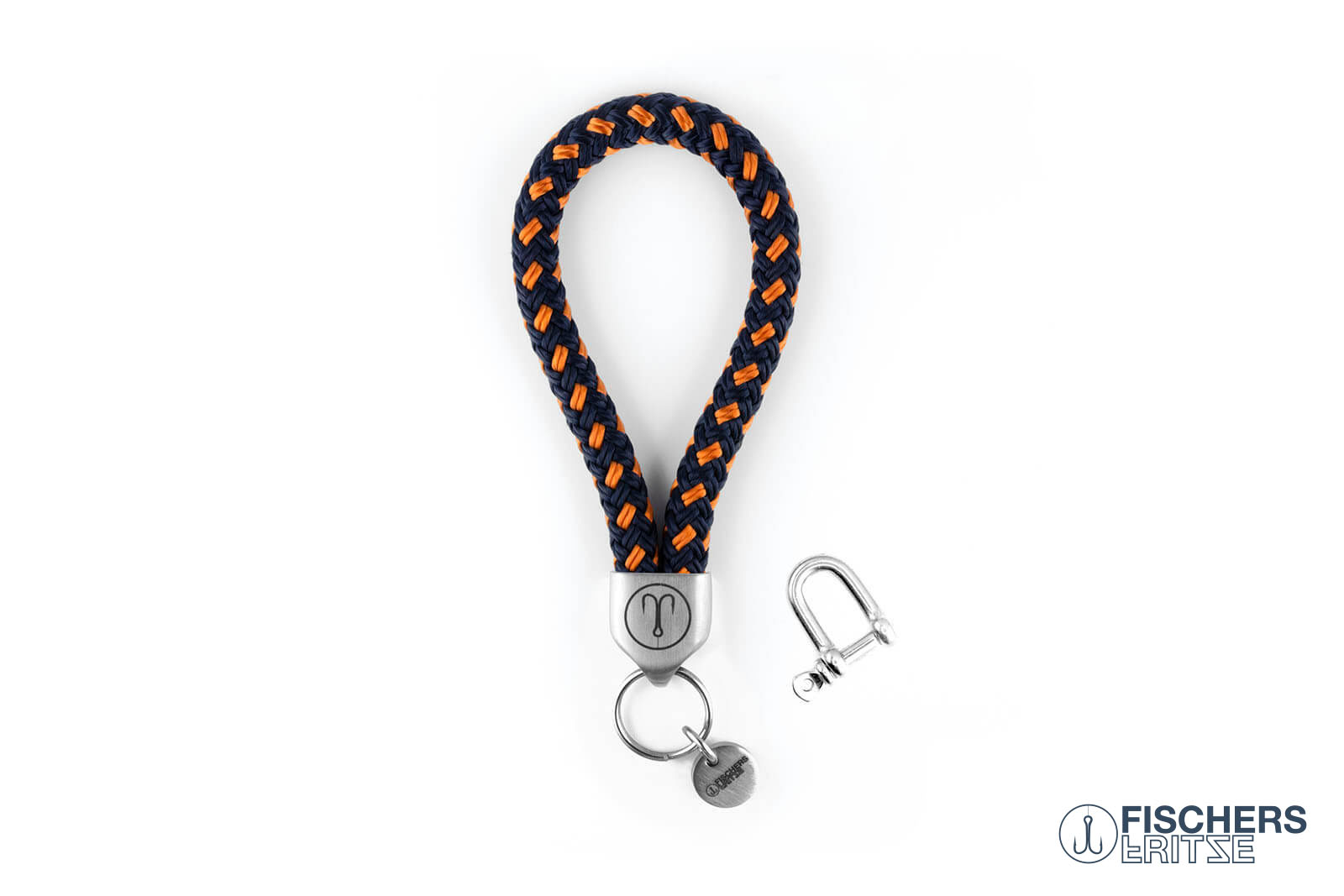 fischers-fritze-dicker-hering-willi-schl-sselanh-nger-marineblau-orange image 1
