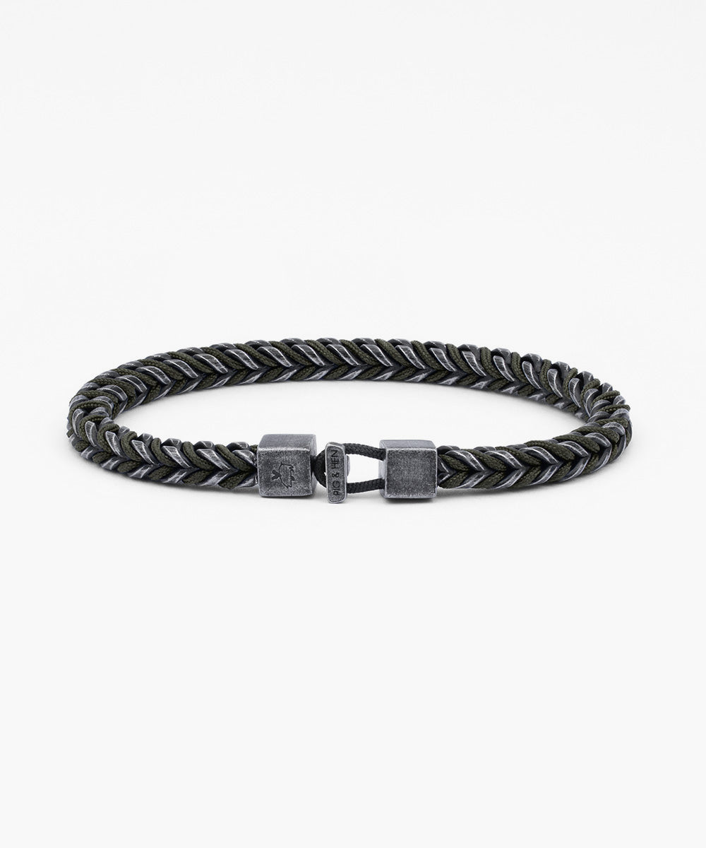 pig-hen-catena-foxtail-armband-army-vintage image 1