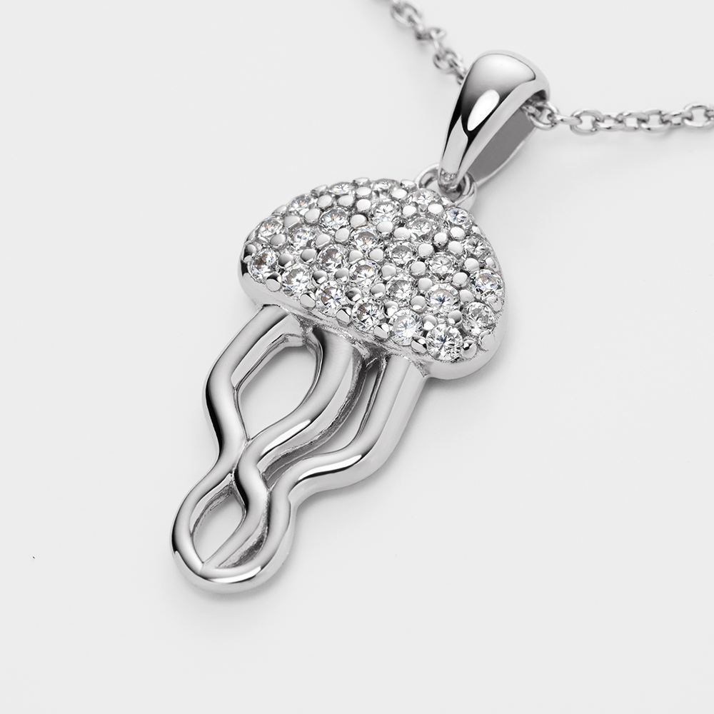 paul-hewitt-jellyfish-halskette-pure-silver-damen-qualle-kette image 2