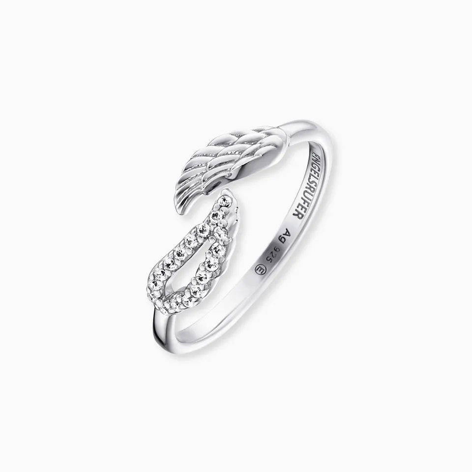 engelsrufer-ring-fl-gel-925er-silber-mit-zirkonia-verstellbar image 1