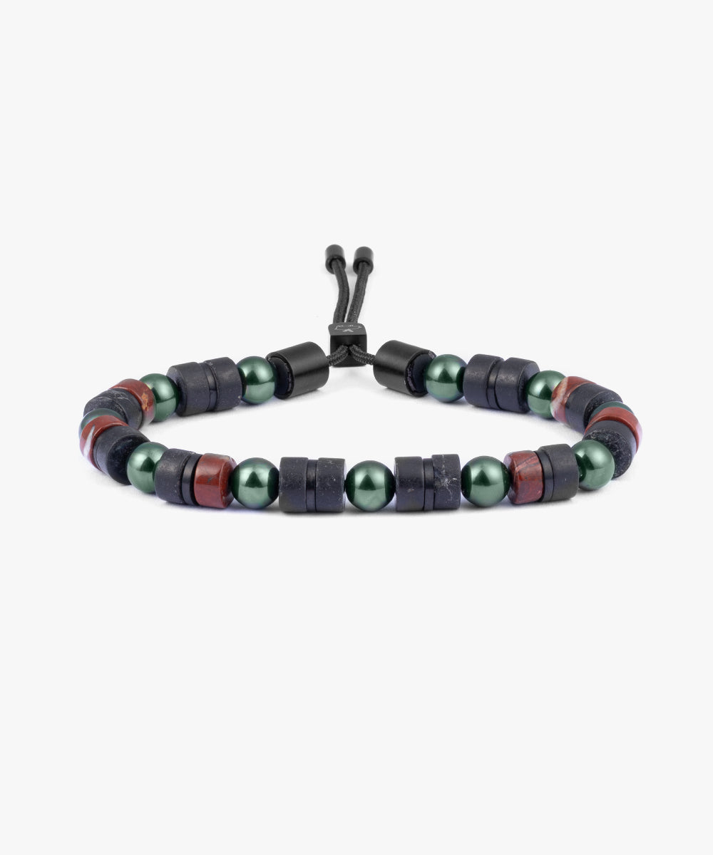 pig-hen-brontide-6mm-adjustable-koyasan-black-verstellbares-edelstein-armband-f- image 1