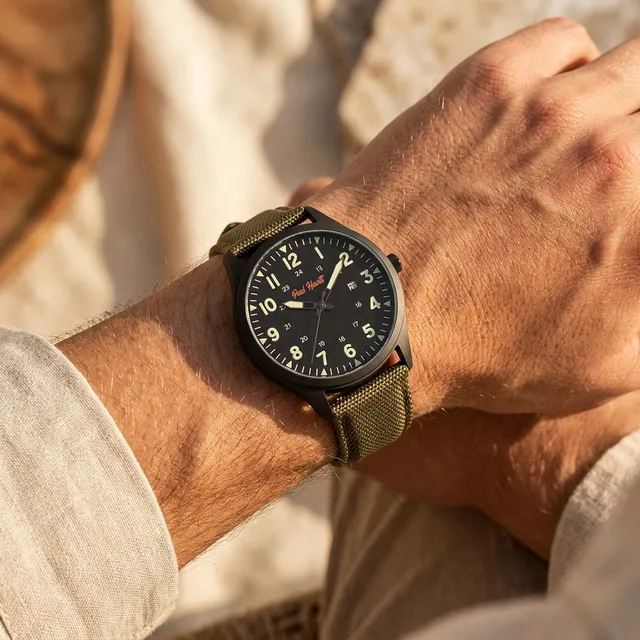 paul-hewitt-captain-s-field-watch-nato-olive-feld-armbanduhr-herren image 1