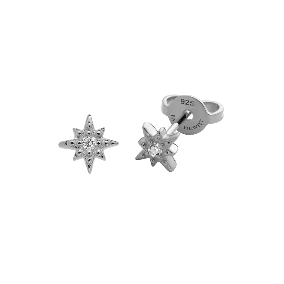 paul-hewitt-windrose-mono-ohrring-silber-einzelohrring-925er-silber image 1