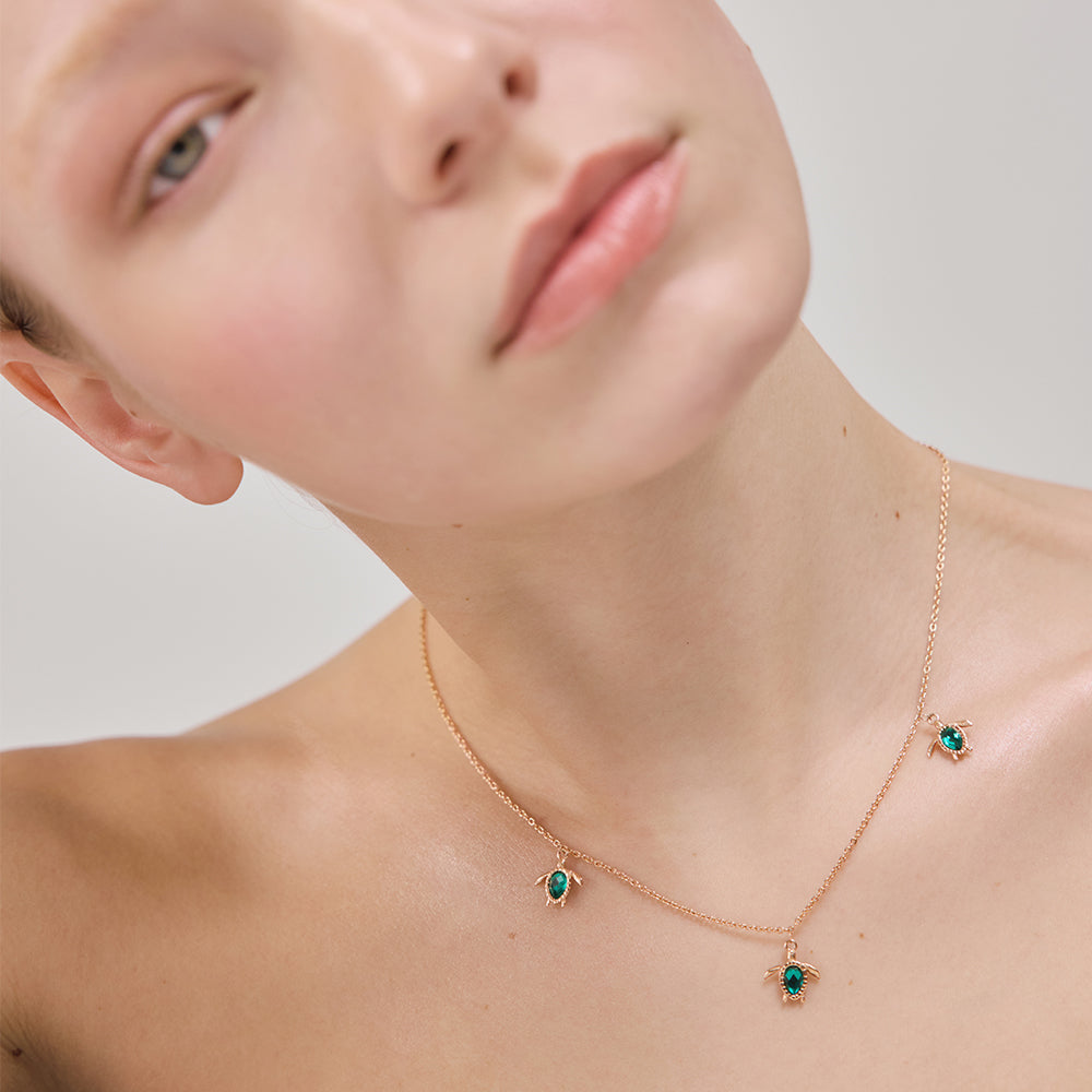 paul-hewitt-turtle-halskette-aquamarine-ros-gold image 2