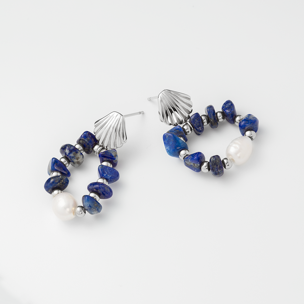 paul-hewitt-scallop-stone-ohrring-silber-damen-muschel-ohrringe image 2