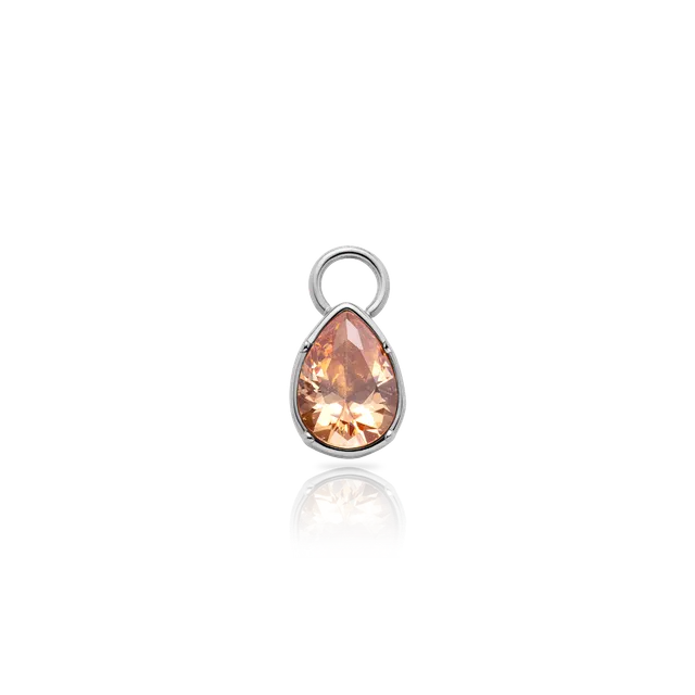paul-hewitt-stone-charm-peach-silber-orangefarbener-edelstein-charm image 1