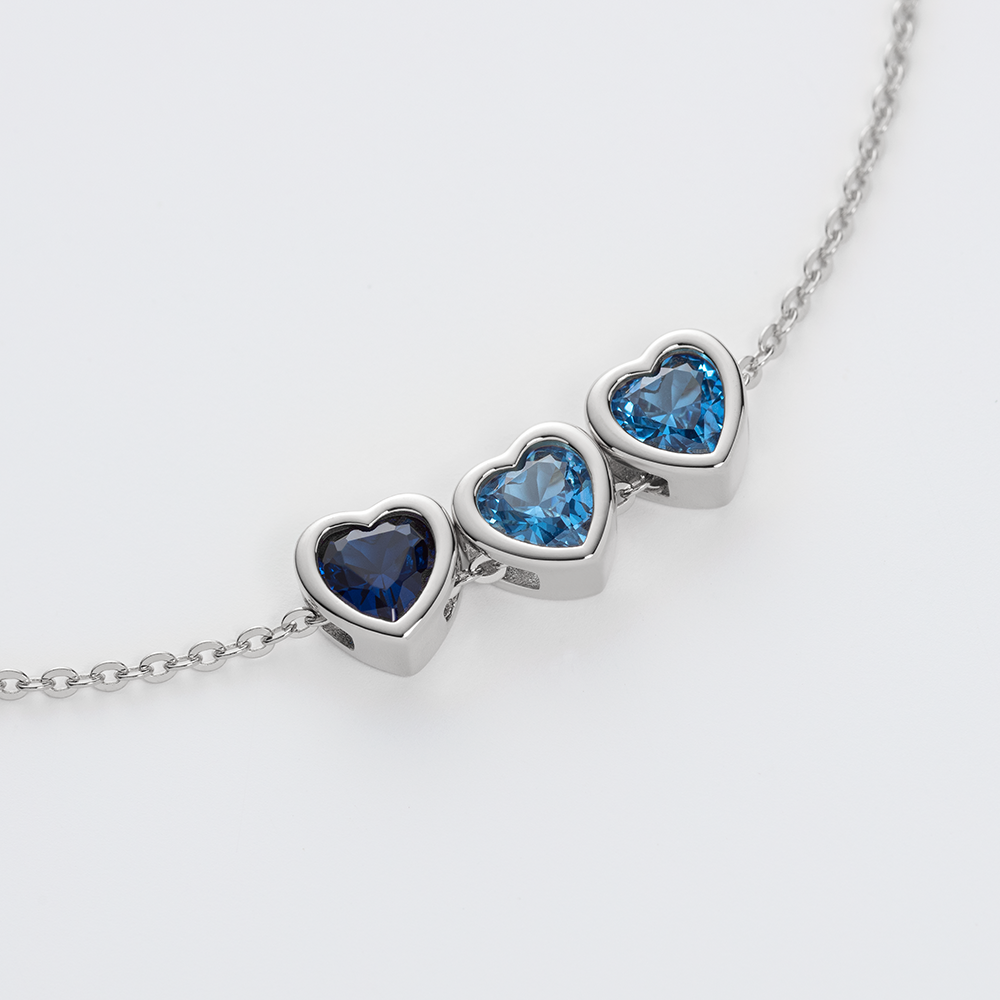 paul-hewitt-heart-of-the-sea-trio-armkette-silber-mit-blauem-zirkonia image 3