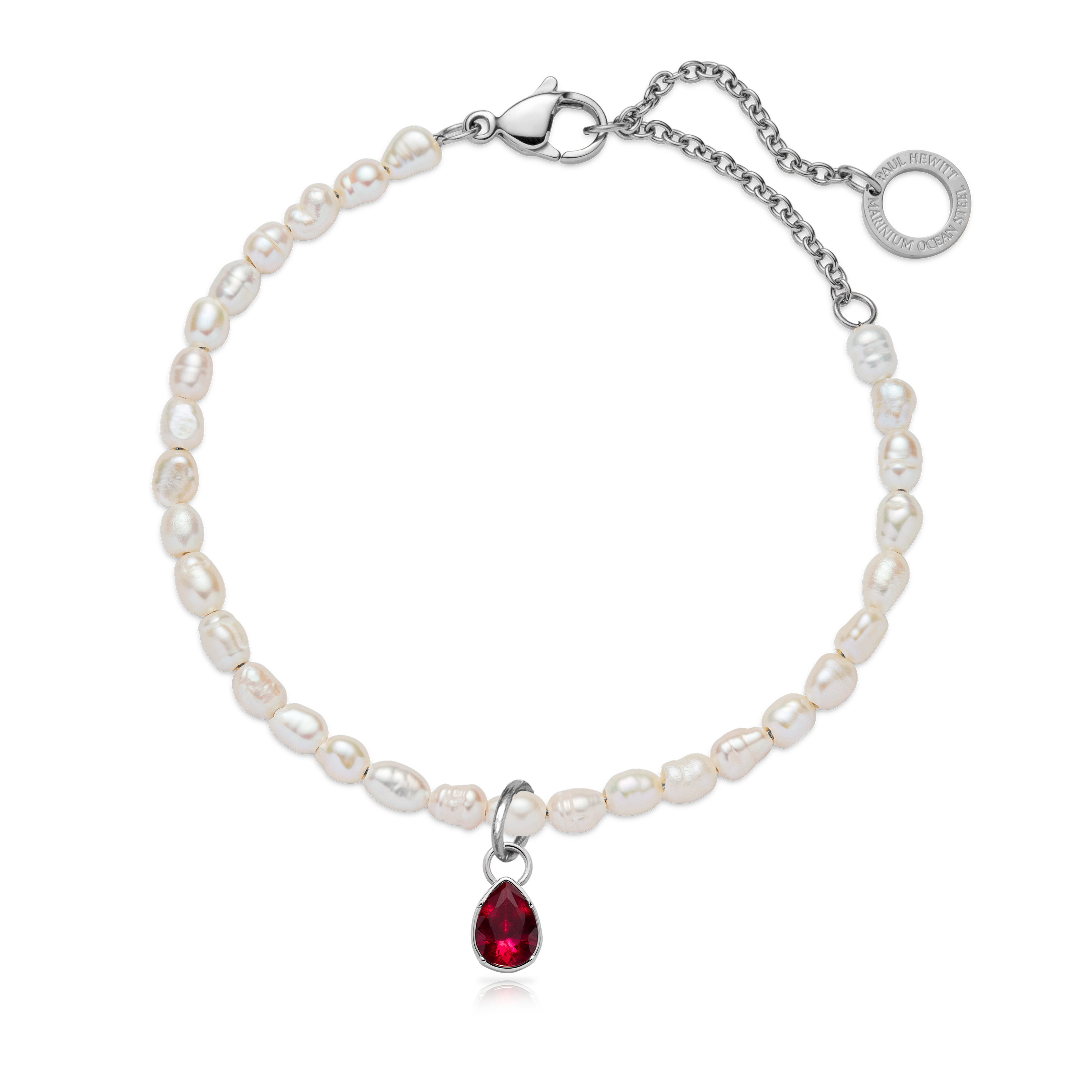 paul-hewitt-red-stone-charm-silber image 3