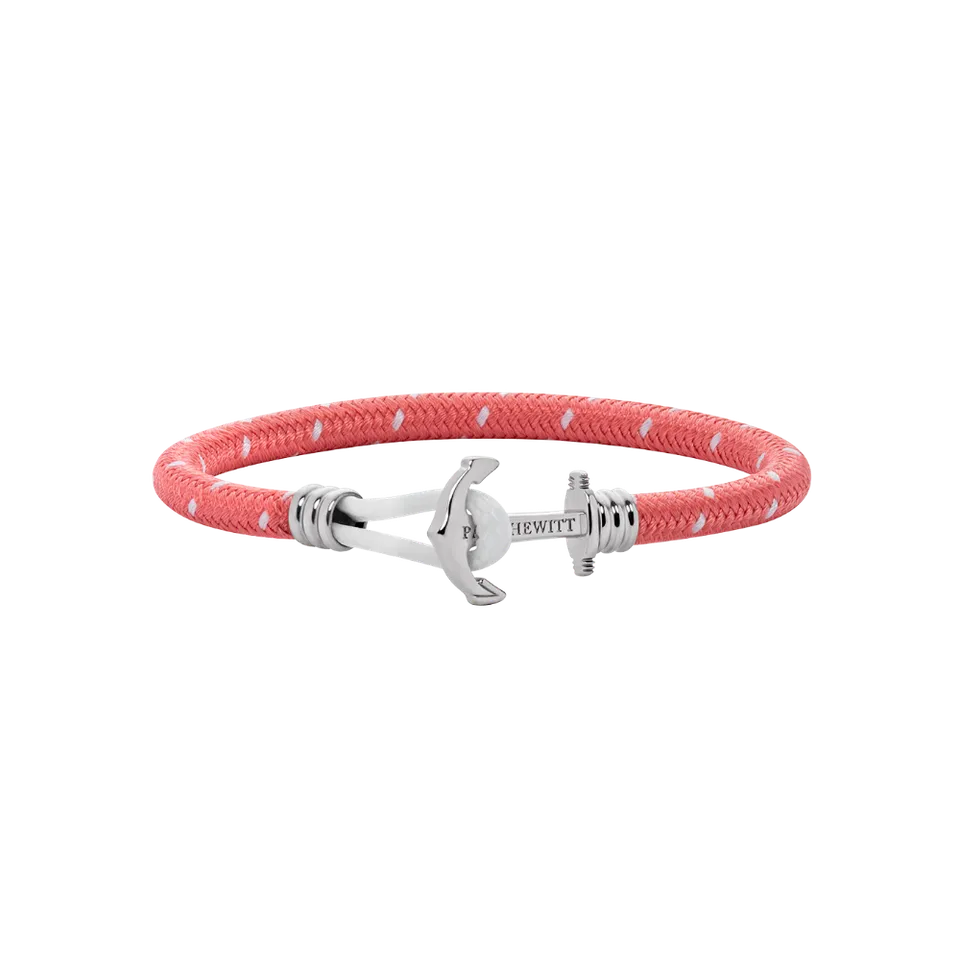 paul-hewitt-phrep-lite-ankerarmband-silber-nylon-coral-wei image 1