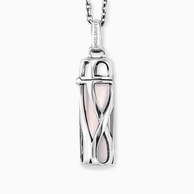 engelsrufer-halskette-925er-silber-powerful-stone-rosenquarz-gr-e-s-mit-lebensbl image 1