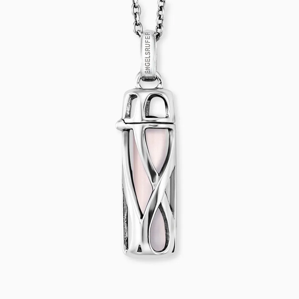 engelsrufer-halskette-925er-silber-powerful-stone-rosenquarz-gr-e-s-mit-lebensbl image 1