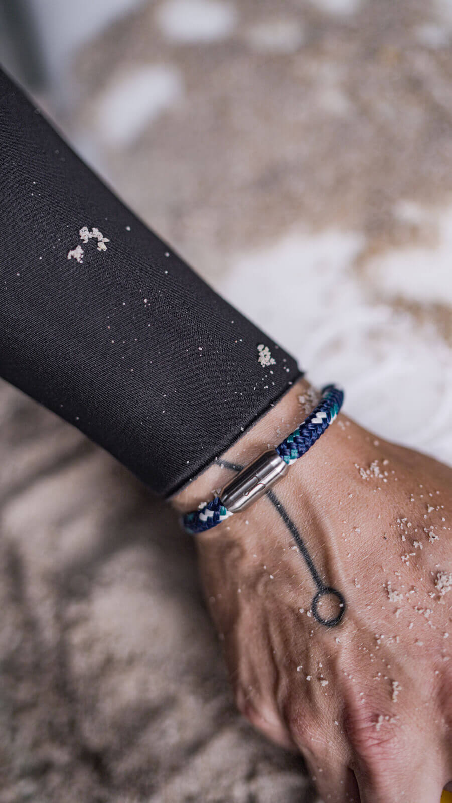 fischers-fritze-krabbe-marina-armband-ozeanblau-aquamarin-weiss image 5