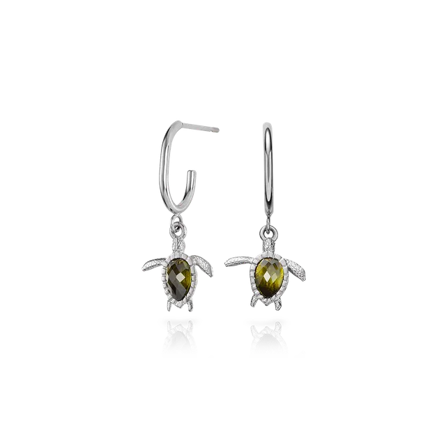 paul-hewitt-turtle-hoops-ohrring-silber-damen-creolen-schildkr-te image 1