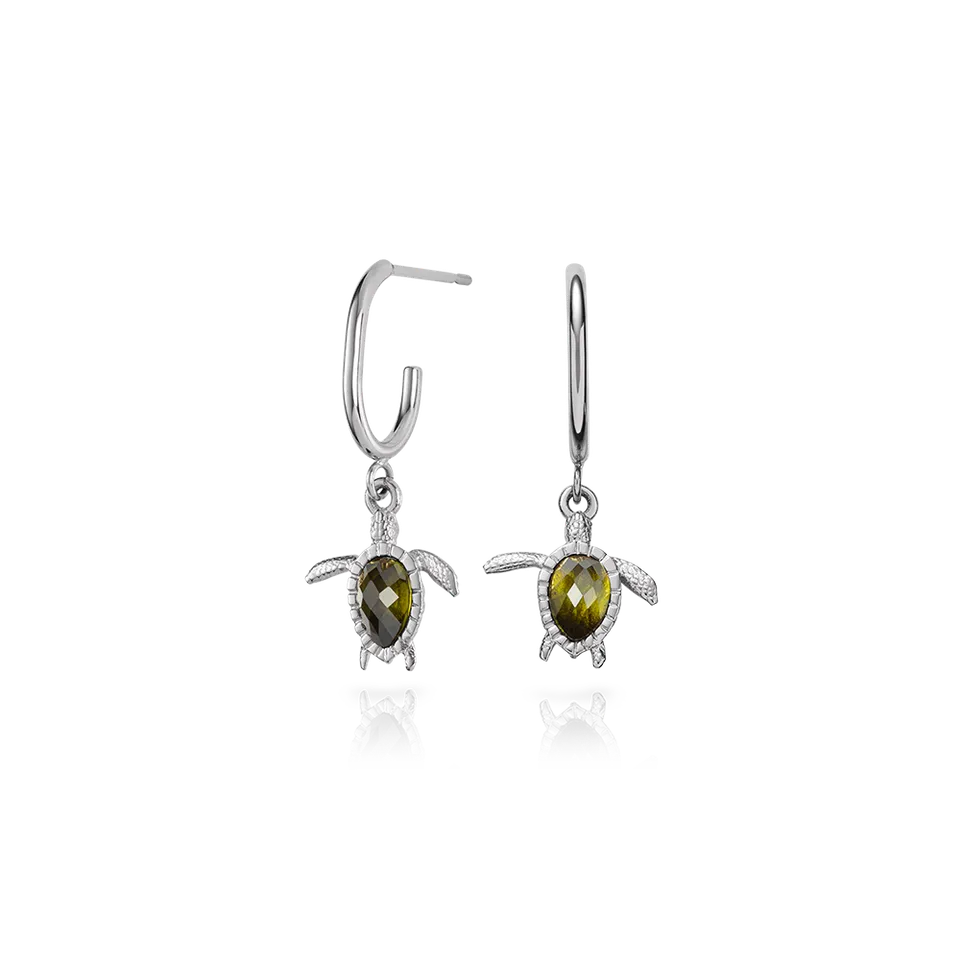 paul-hewitt-turtle-hoops-ohrring-silber-damen-creolen-schildkr-te image 1
