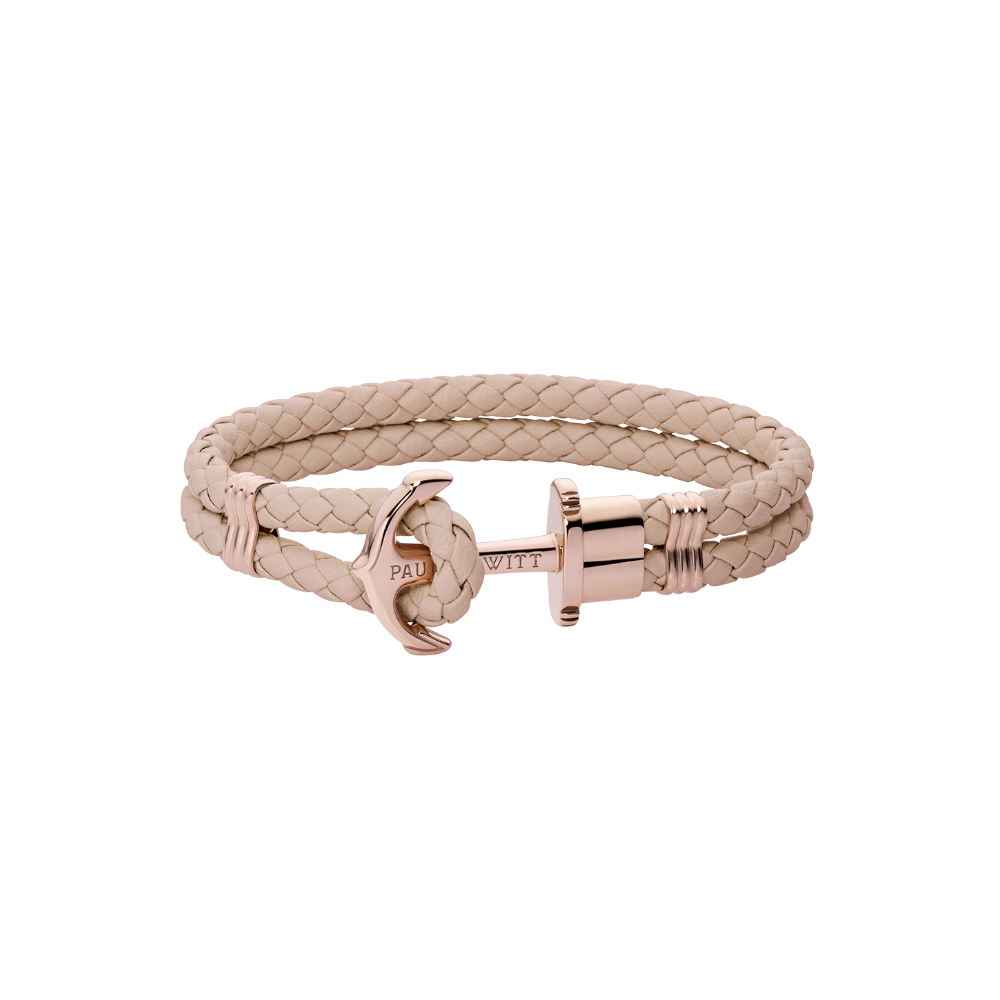 paul-hewitt-phrep-armband-ros-gold-leder-hazelnut image 1