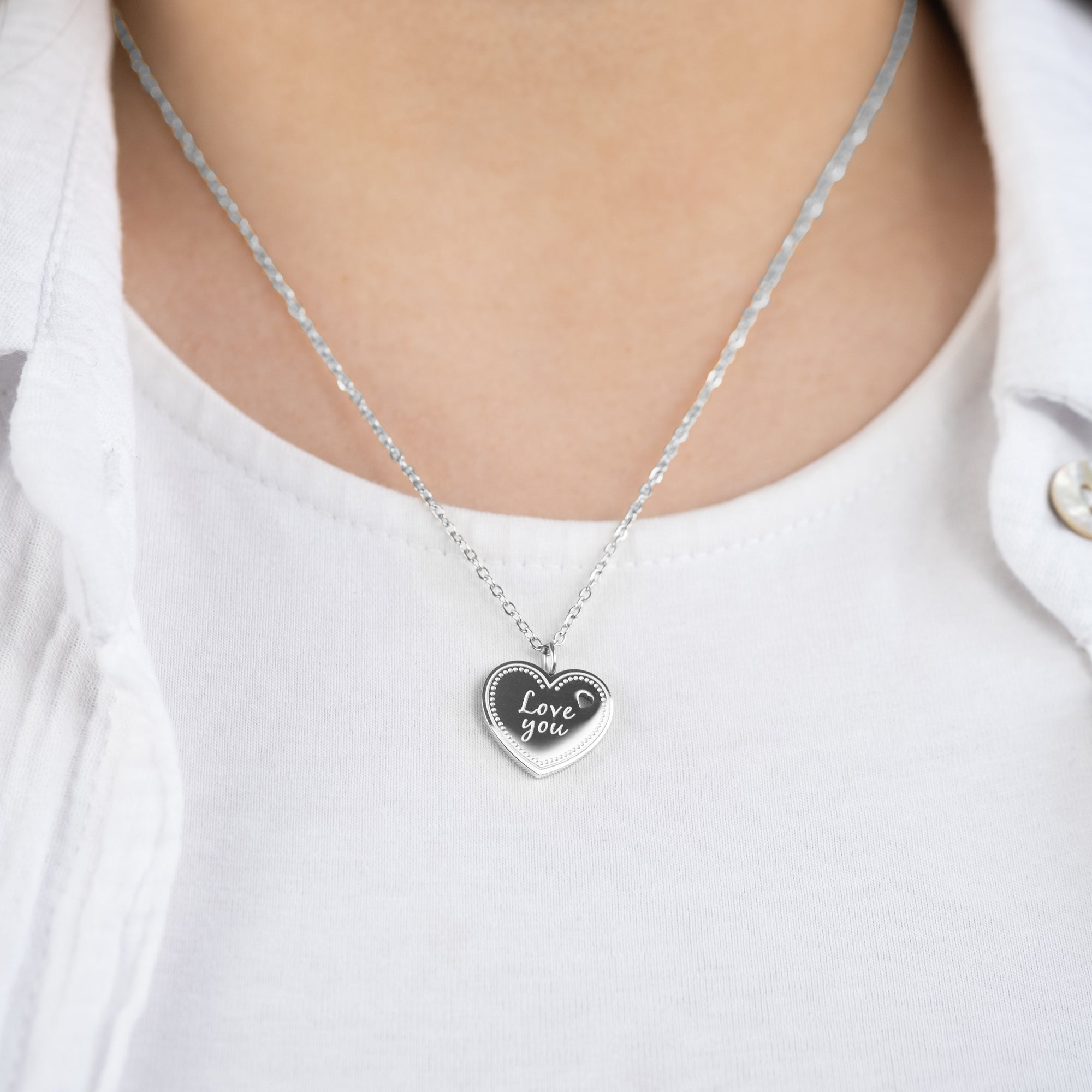 mysteel-by-engelsrufer-halskette-edelstahl-silber-herz-love-you-mit-gru-karte image 2