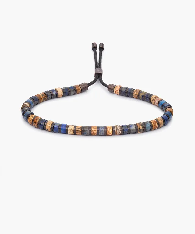 pig-hen-brontide-4mm-nagano-verstellbares-perlenarmband-bronze-blau image 1