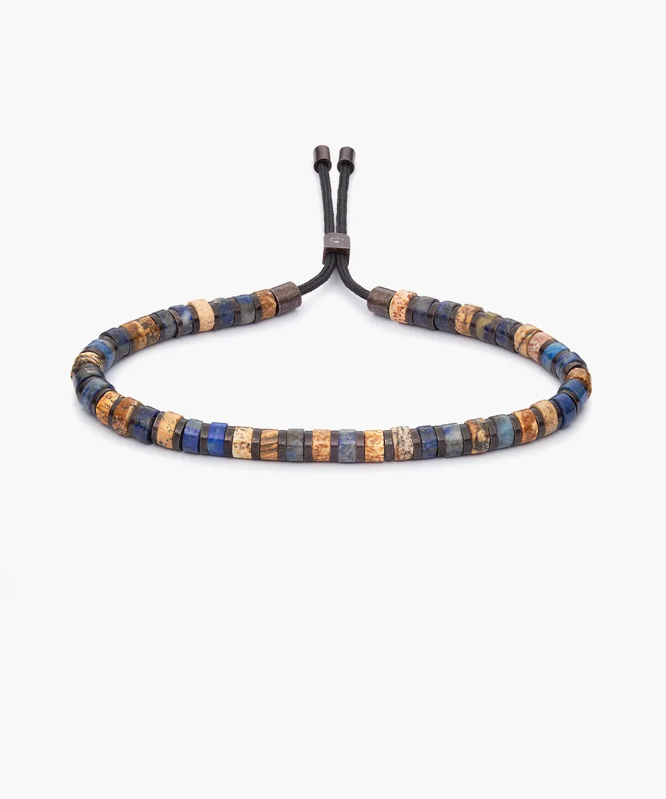 pig-hen-brontide-4mm-nagano-verstellbares-perlenarmband-bronze-blau image 1