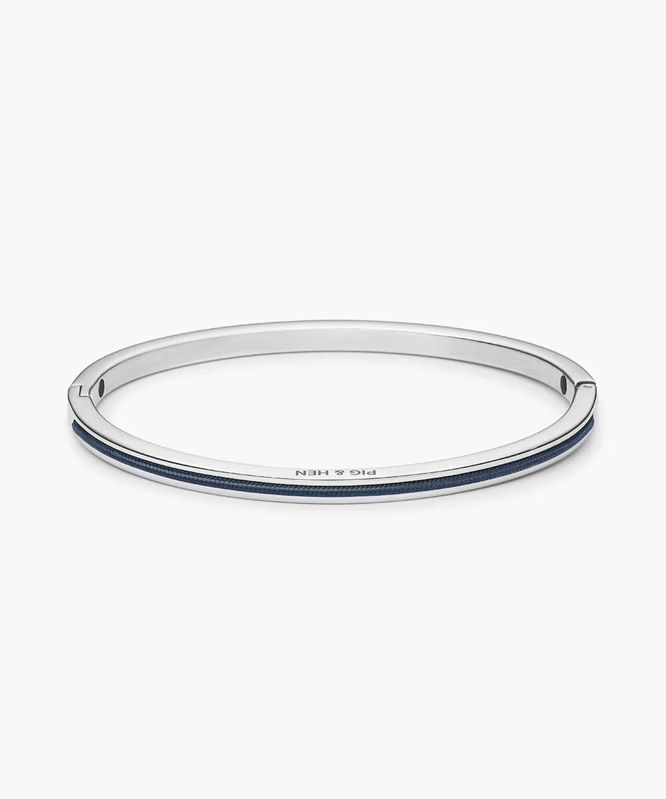 pig-hen-navarch-4mm-clsd-herren-armspange-navy-silber image 1