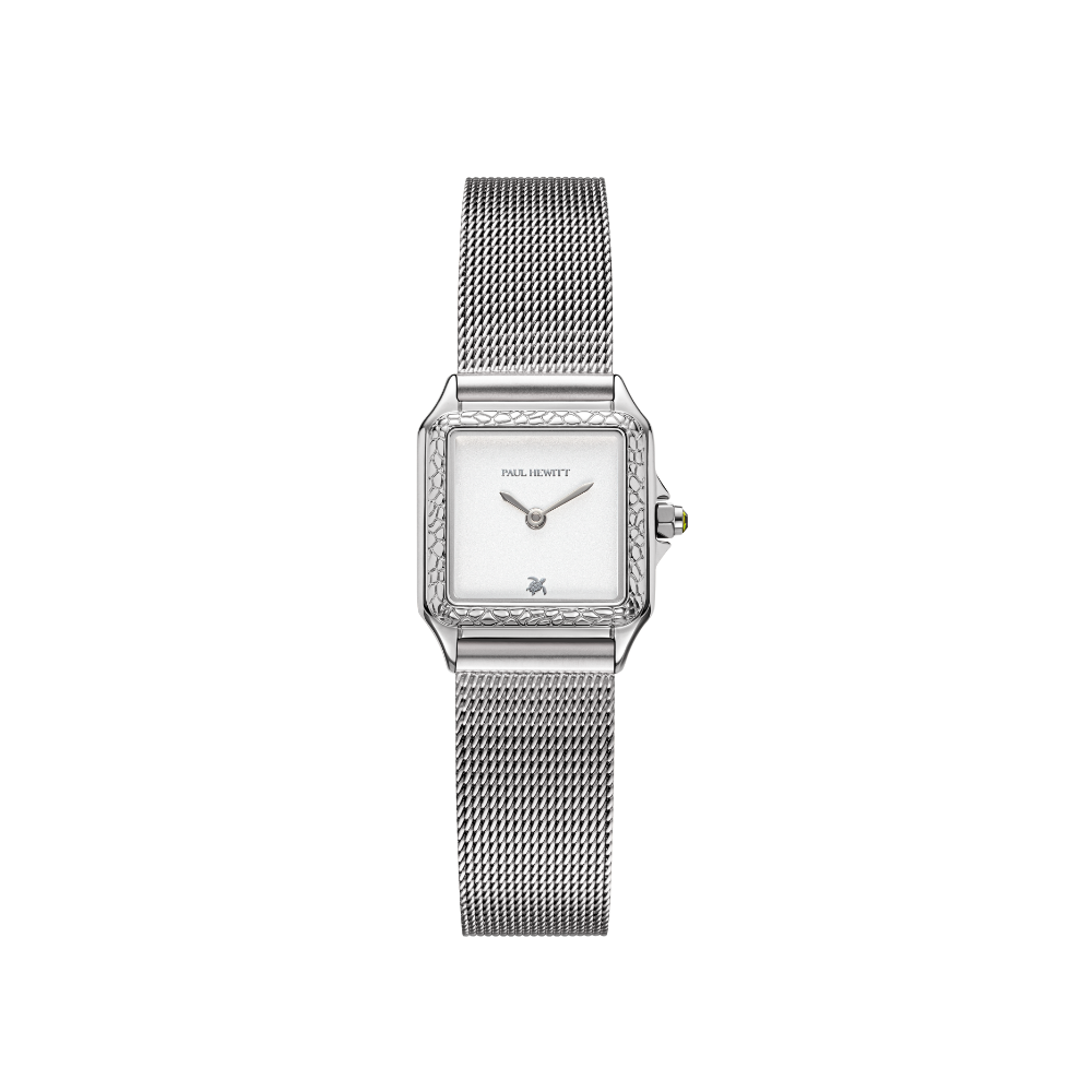 paul-hewitt-petite-tortue-white-silver-damen-uhr-turtle-collection image 1
