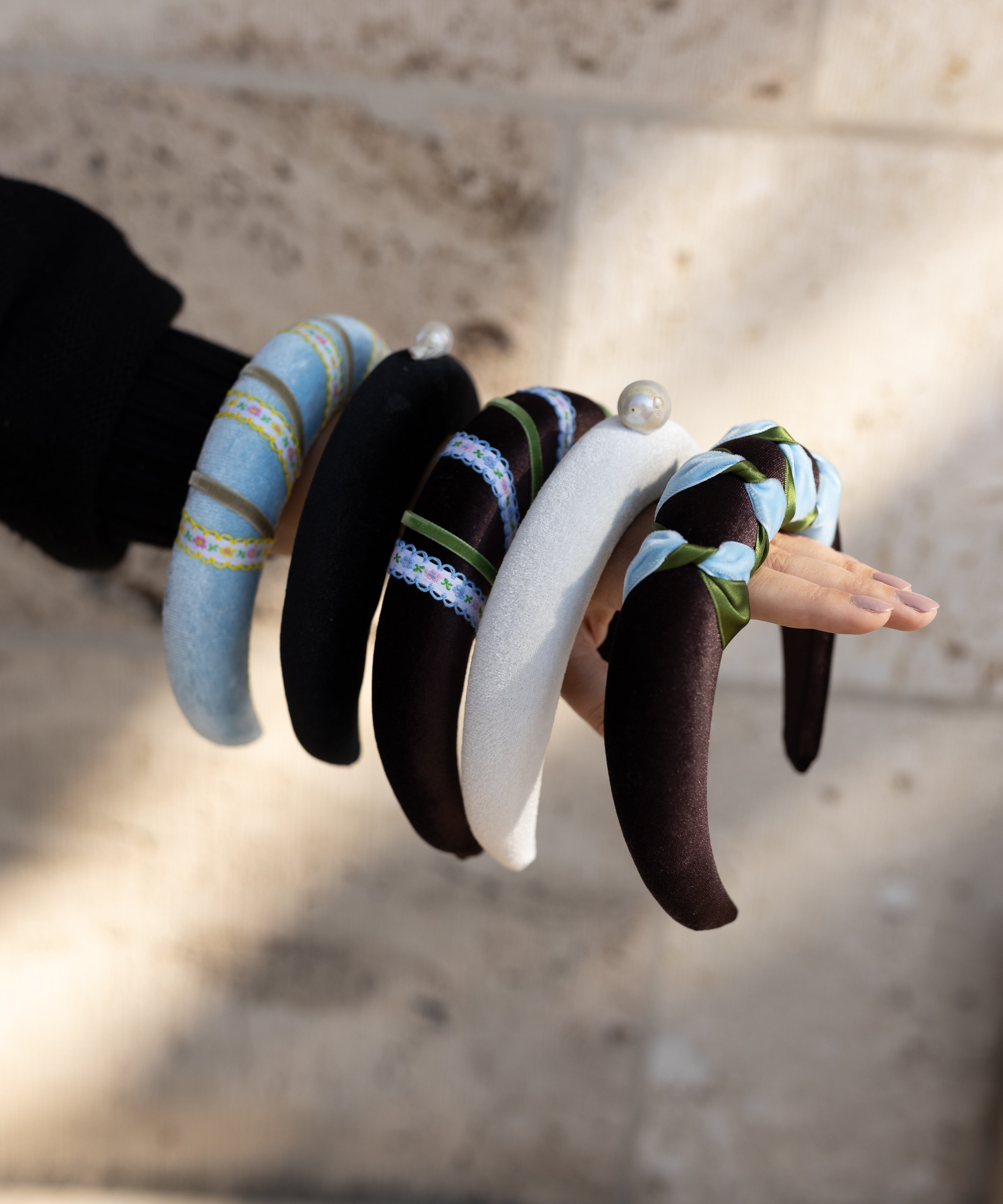 wald-berlin-headband-swirl-dark-brown-samt-haarreif-wiesn-sample-sale image 2
