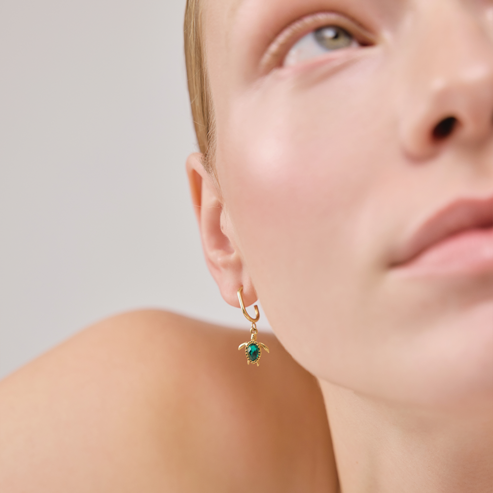 paul-hewitt-turtle-hoops-ohrring-aquamarine-gold-f-r-damen image 3