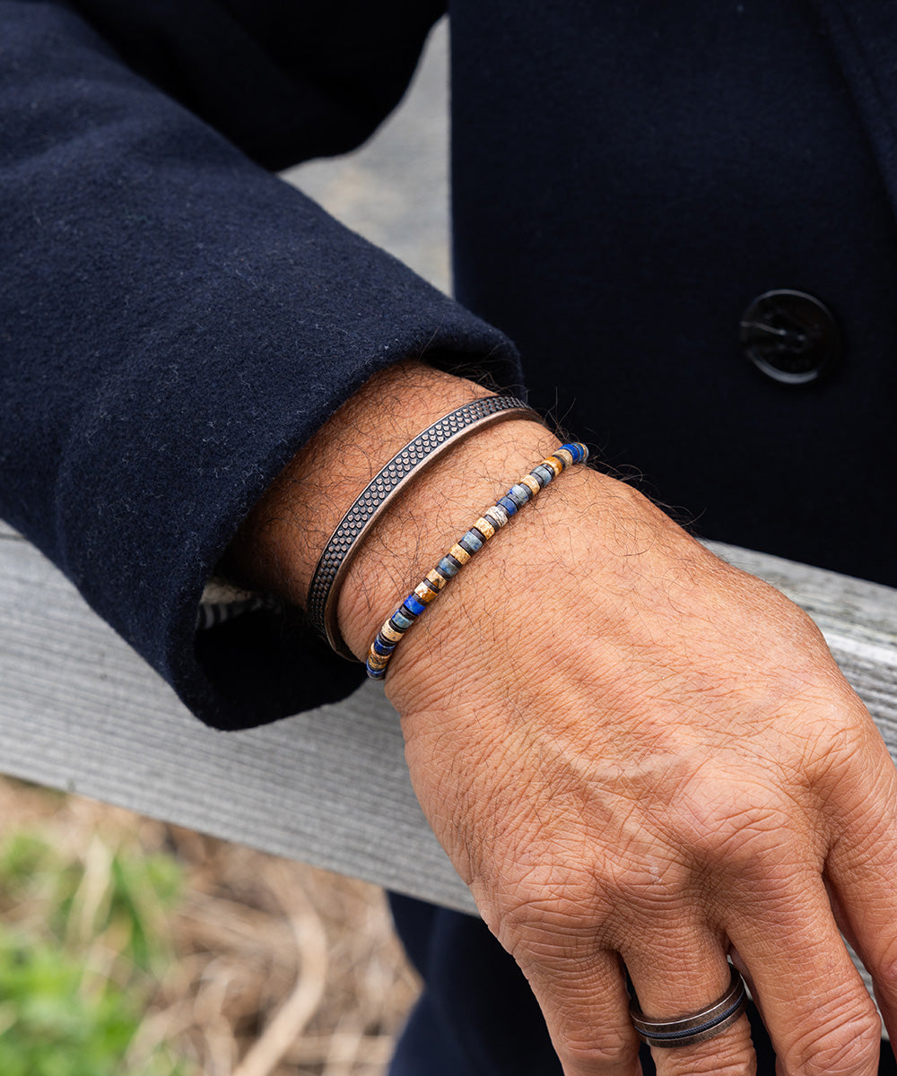 pig-hen-navarch-9mm-cuff-motta-herren-armreif-bronze image 2