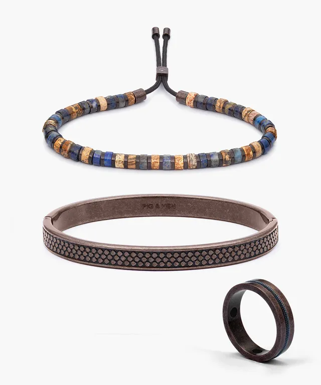 pig-hen-motta-brontide-nagano-navarch-6mm-armband-set-bronze image 1