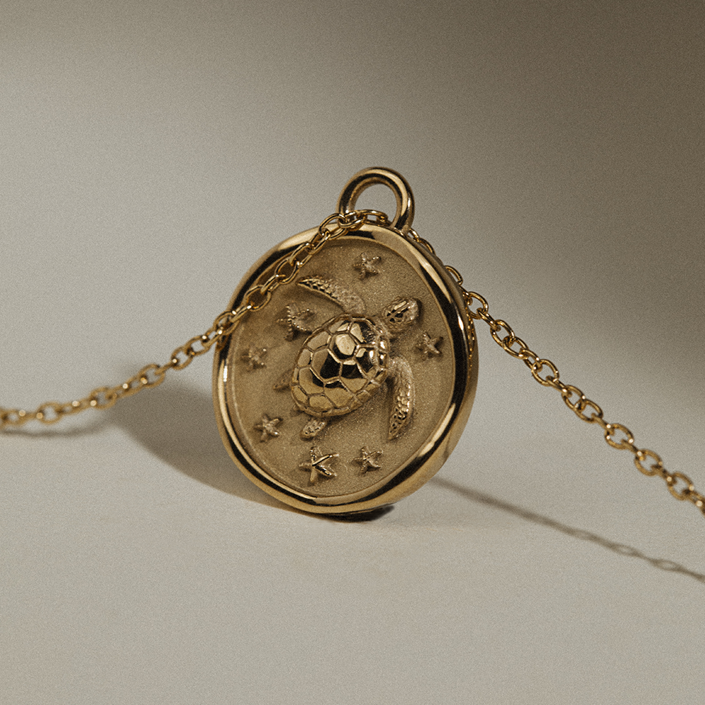 paul-hewitt-turtle-coin-halskette-gold image 5