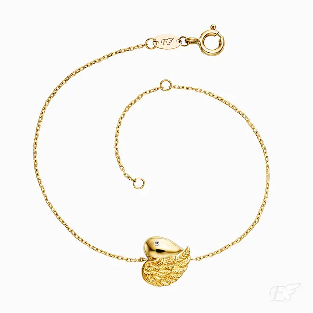 engelsrufer-armband-375er-echtgold-herzfl-gel-mit-diamant-online-exklusiv image 1