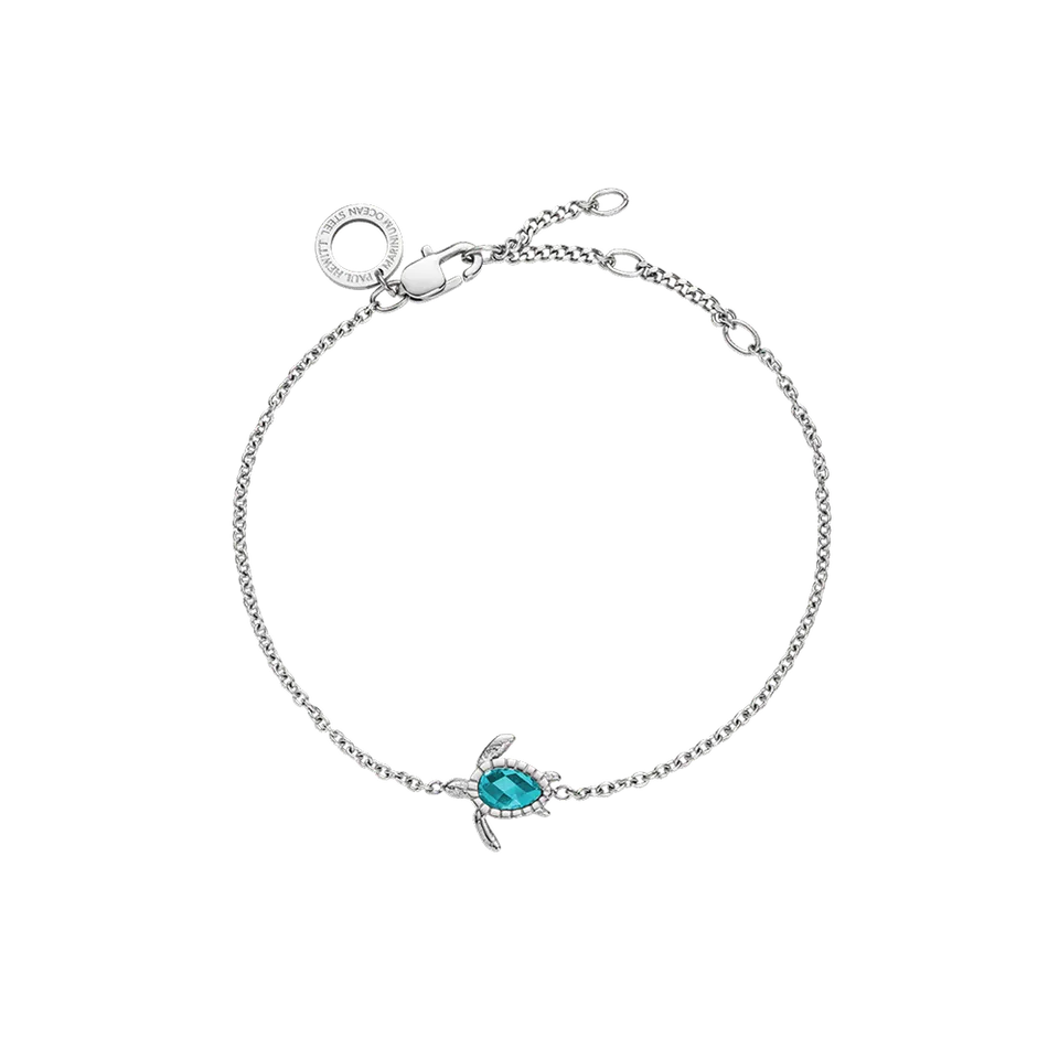 paul-hewitt-turtle-mono-armkette-aquamarine-silber image 1