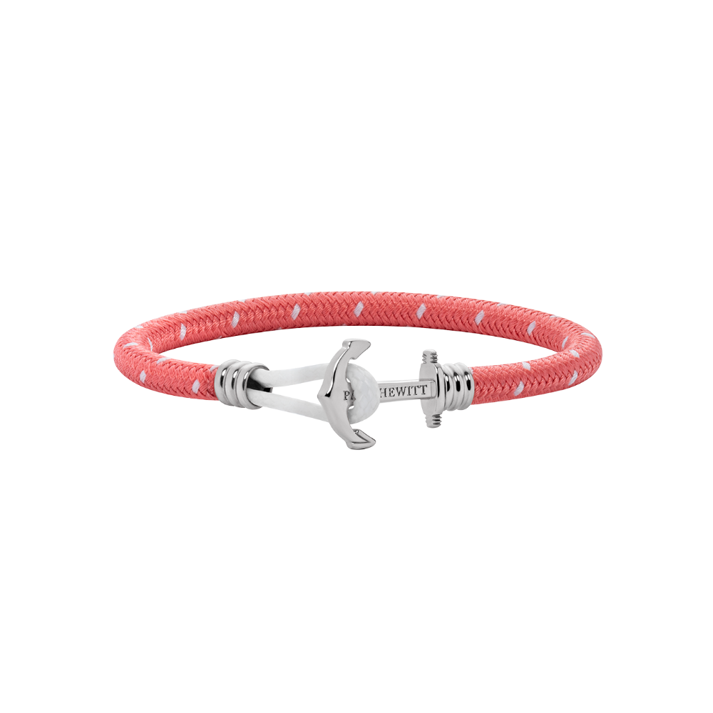 paul-hewitt-phrep-lite-ankerarmband-silber-nylon-coral-wei image 1
