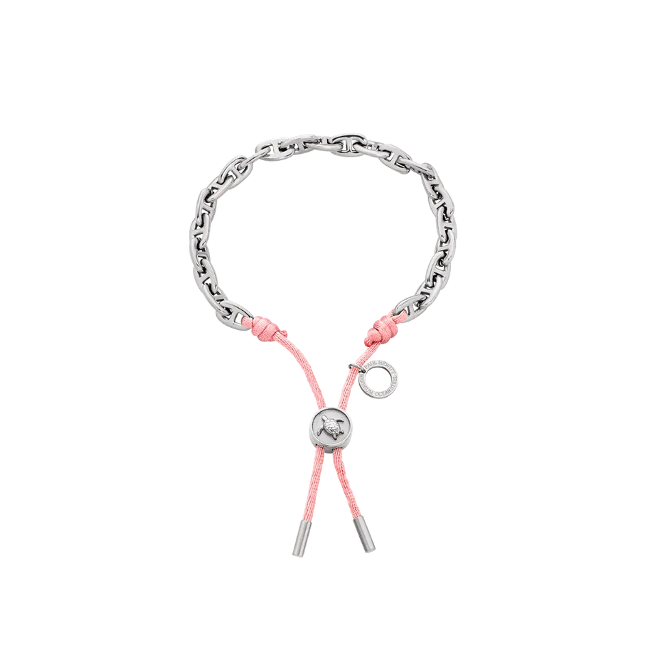 paul-hewitt-turtle-anchor-chain-armband-silber-rosa image 1
