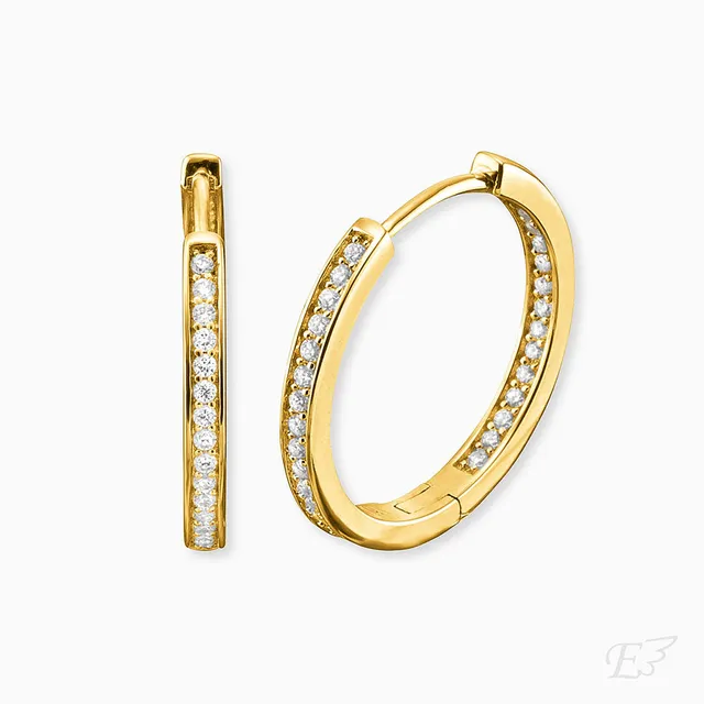 engelsrufer-creole-925er-silber-lisa-gold-mit-zirkonia image 1