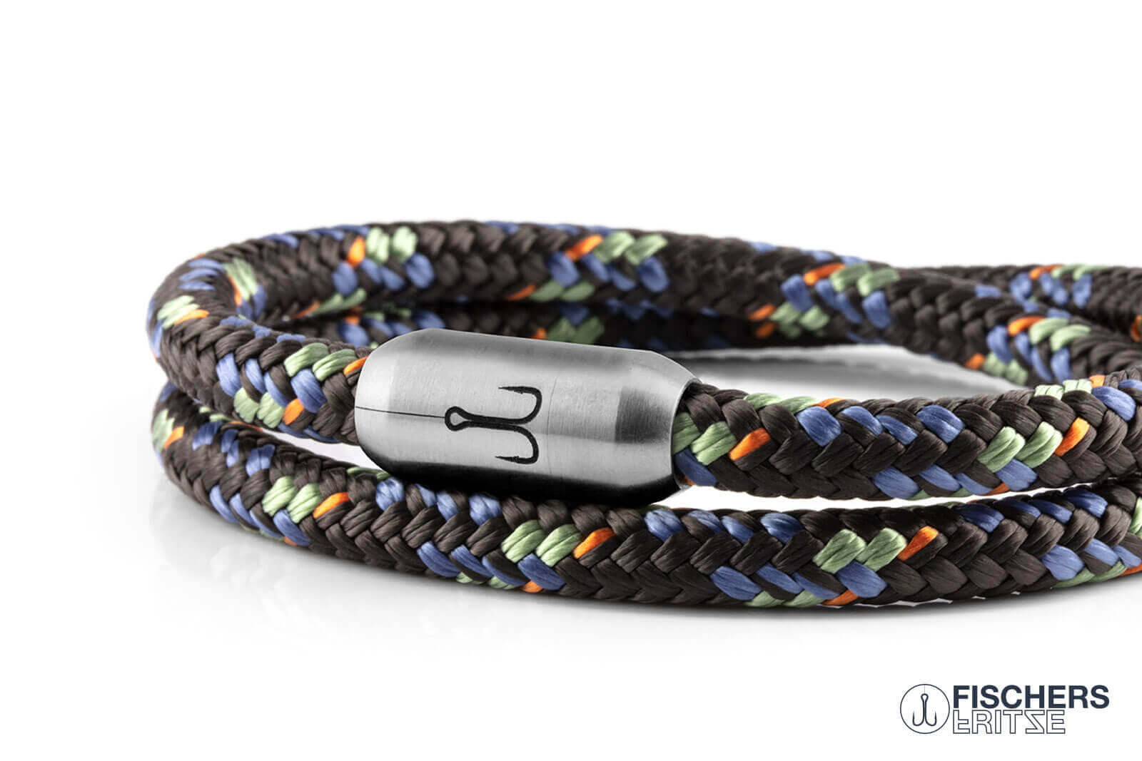 fischers-fritze-garnele-jannes-segeltau-armband-kaffeebraun-pastellblau-pastellg image 8