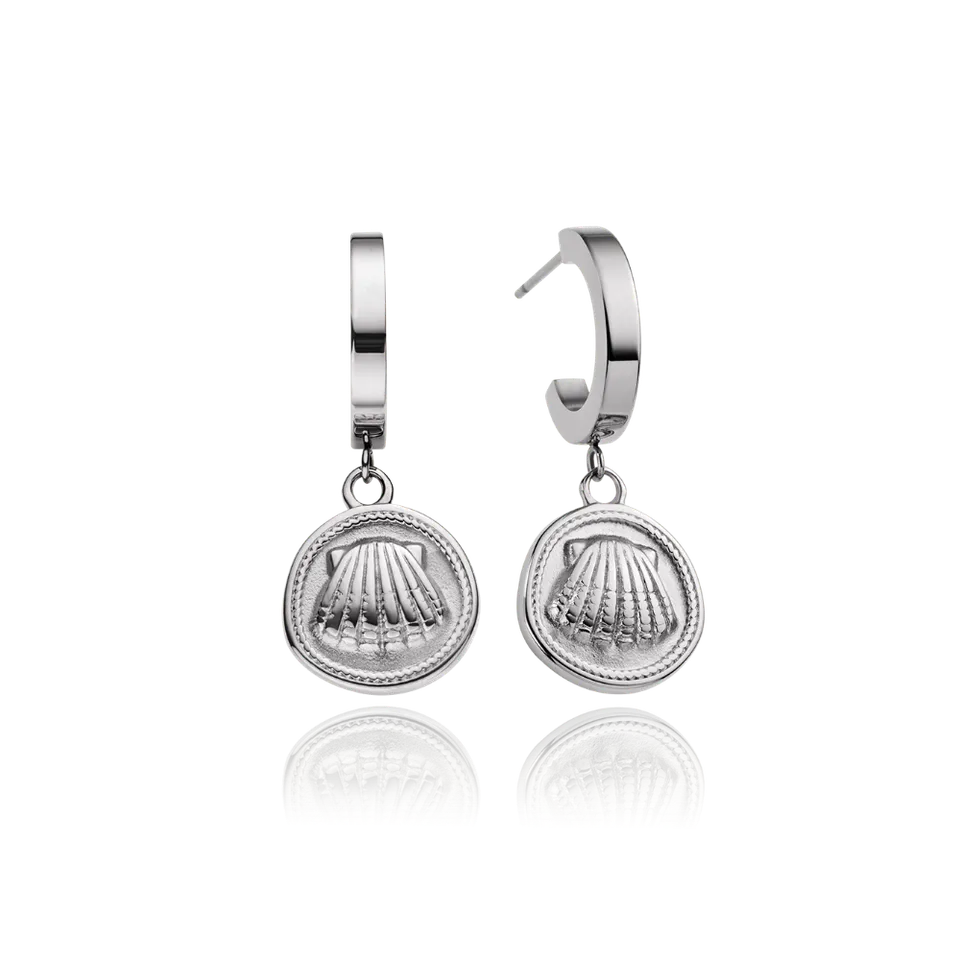 paul-hewitt-scallop-coin-ohrring-silber-muschel-m-nz-ohrringe image 1
