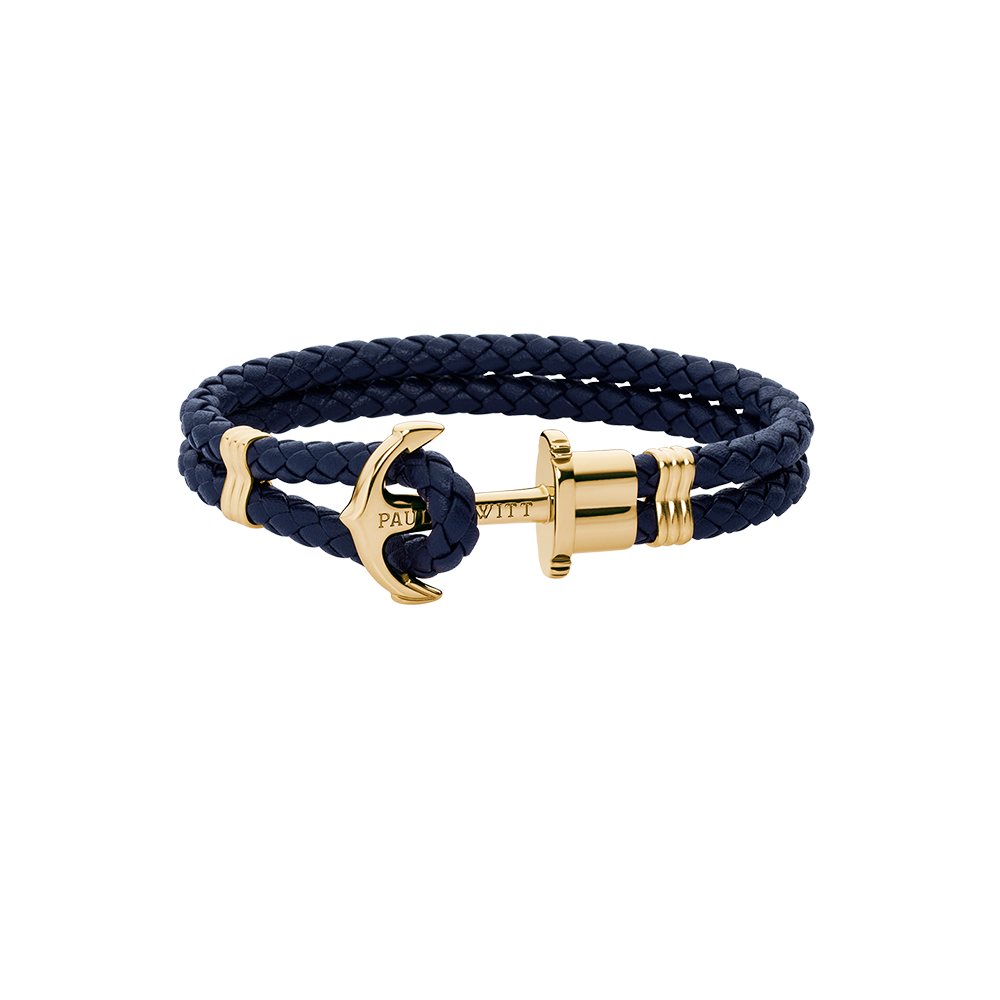 paul-hewitt-phrep-armband-gold-leder-marineblau image 1