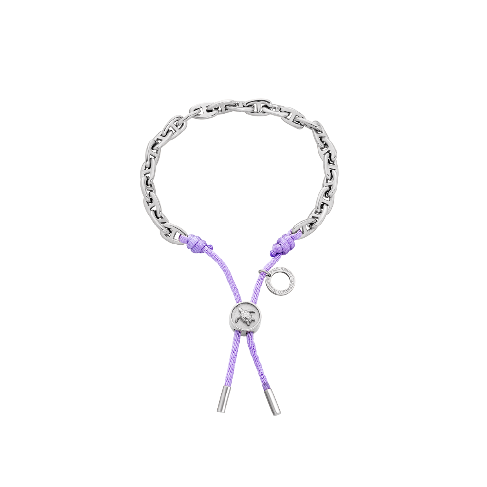 paul-hewitt-turtle-anchor-chain-armband-silber-lila image 1