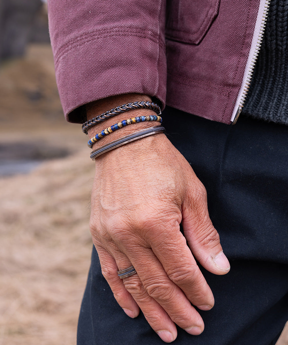 pig-hen-catena-foxtail-herren-armband-slate-gray-bronze image 3