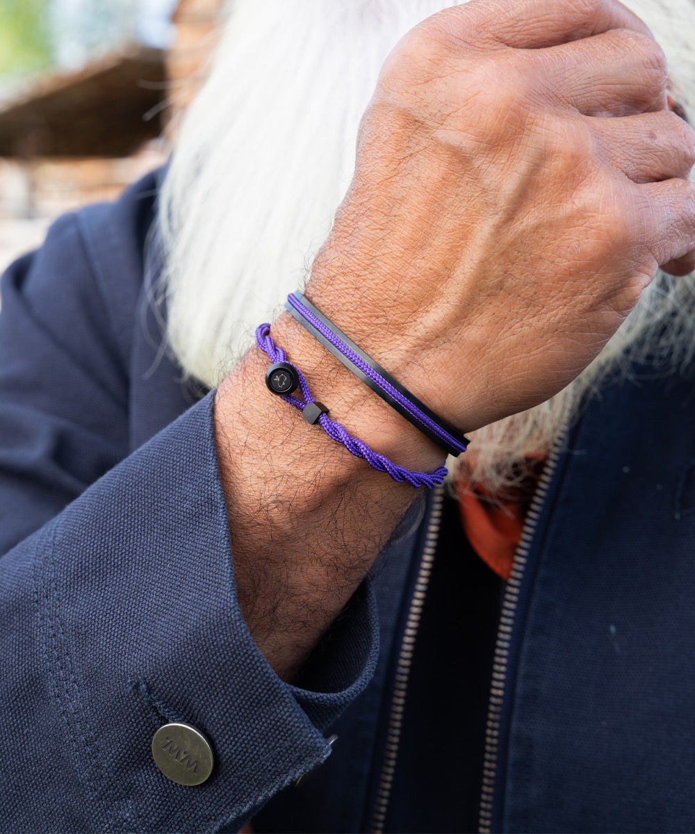 pig-hen-easy-ed-armband-royal-purple-schwarz-edelstahl-unisex image 3
