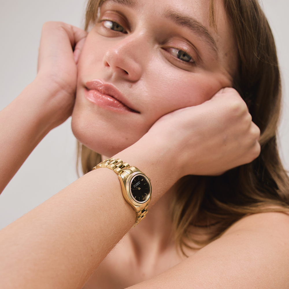 paul-hewitt-petit-soleil-round-uhr-gold-schwarz-damen-solaruhr image 2